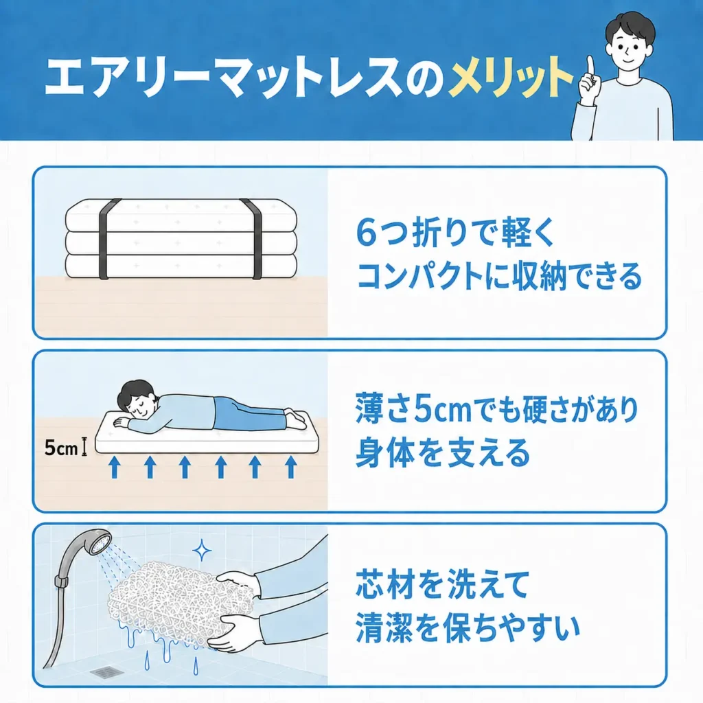 エアリーマットレスのメリット