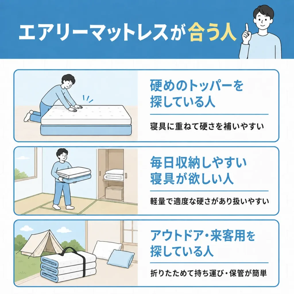 エアリーマットレスが合う人
