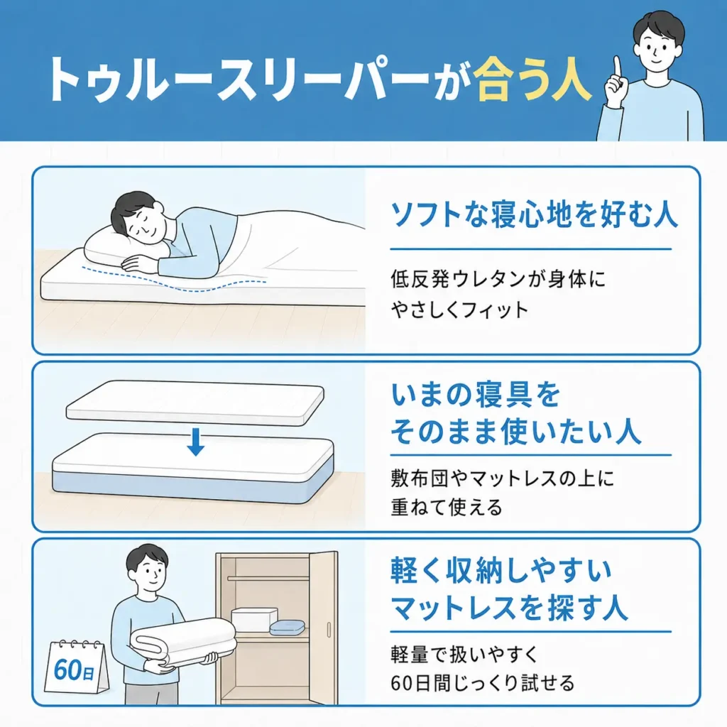 トゥルースリーパーが合う人
