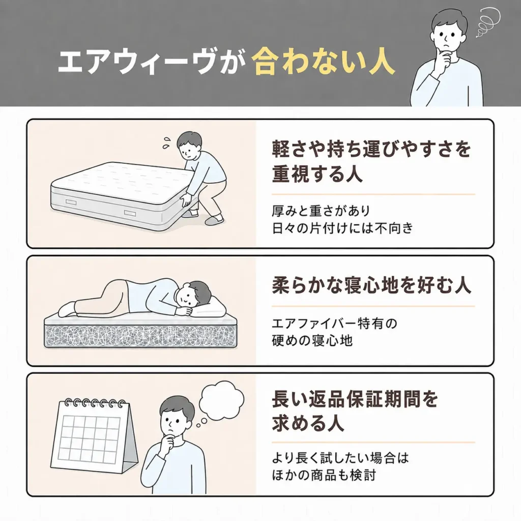 エアウィーヴが合わない人