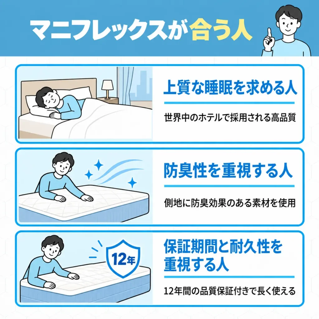 マニフレックスが合う人
