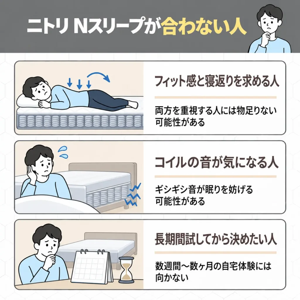 ニトリ Nスリープが合わない人
