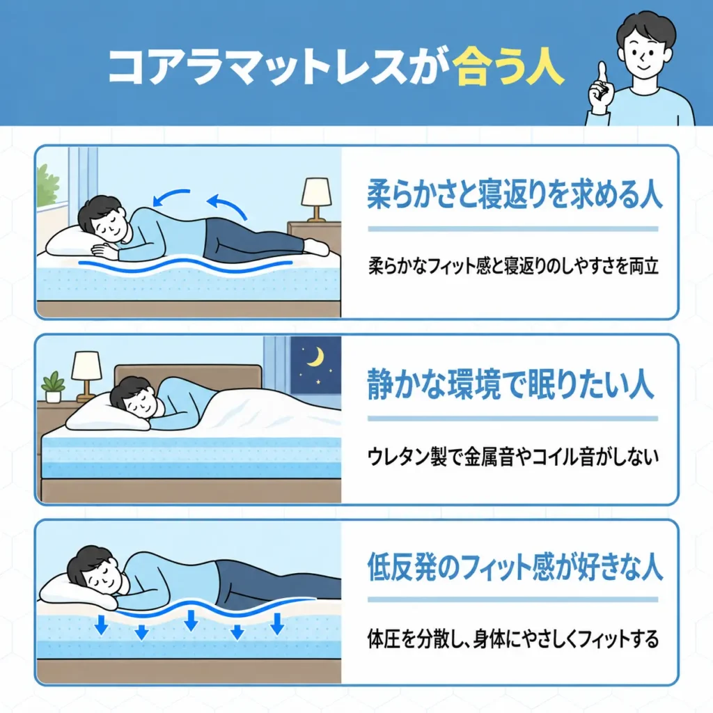 コアラマットレスが合う人
