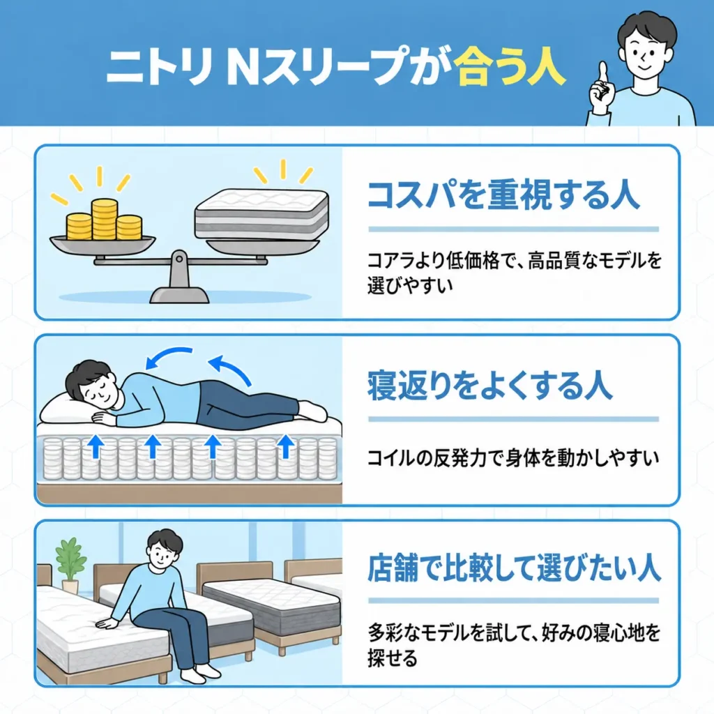 ニトリ Nスリープが合う人