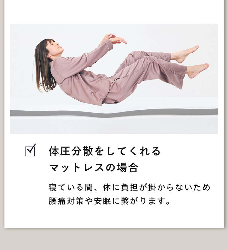 【7段構造】厚さ5cm薄型の高反発マットで寝心地パワーアップ「ONチャージ」
