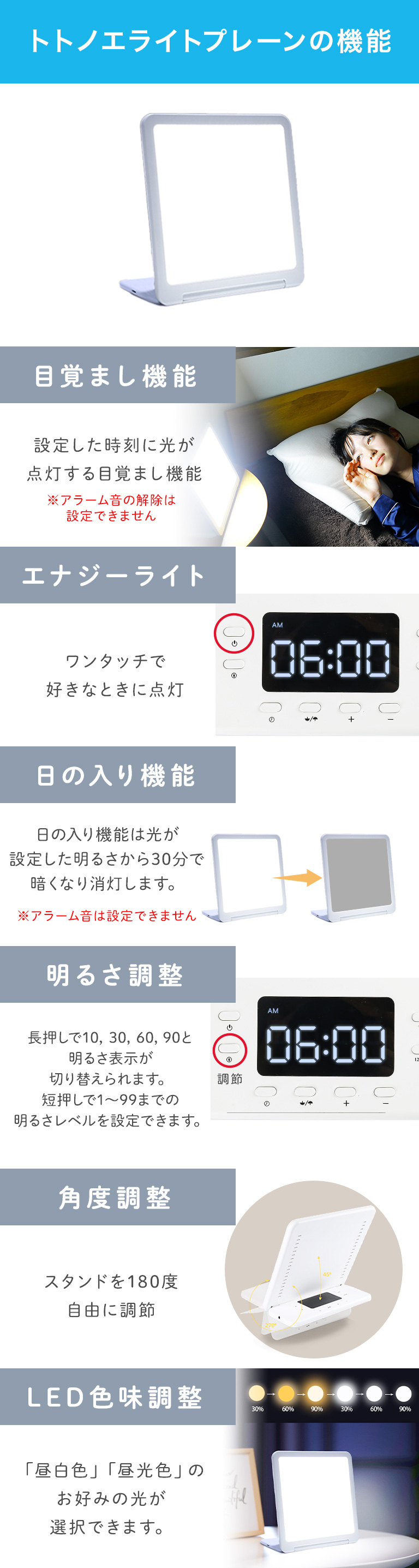 トトノエライトプレーン光源タイプLED